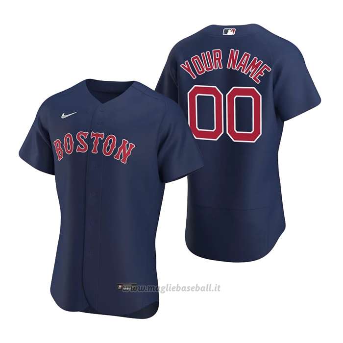 Maglia Boston Red Sox Personalizzate Grigio